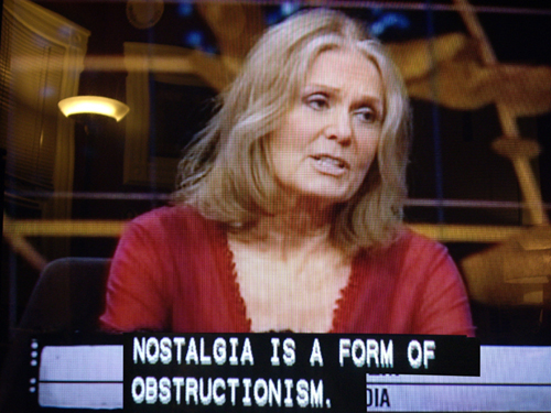 Gloria Steinhem on Bill Maher